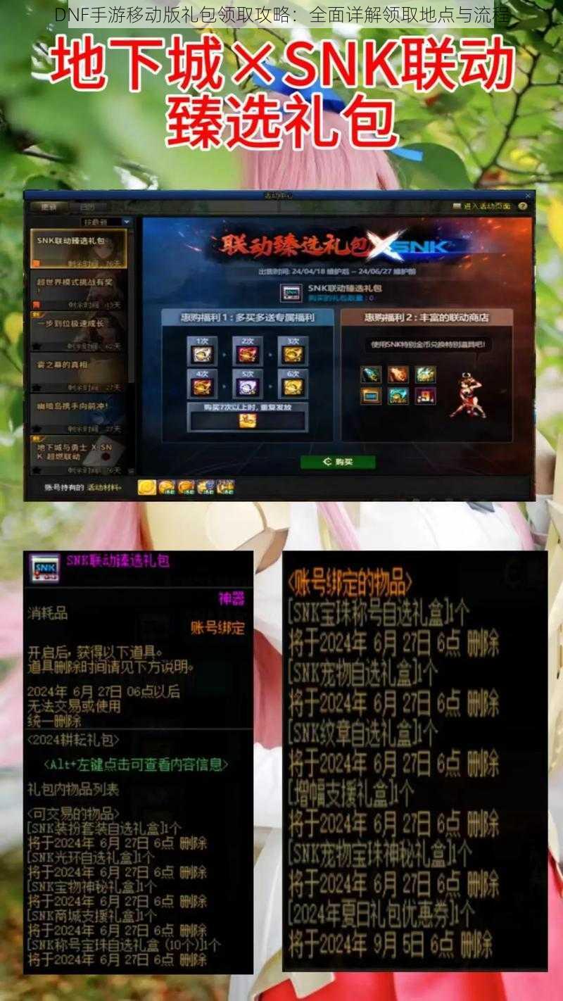 DNF手游移动版礼包领取攻略：全面详解领取地点与流程